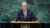 Tổng thư ký Liên hiệp quốc Antonio Guterres phát biểu tại Diễn đàn Các Mục tiêu Phát triển Bền vững ở New York ngày 18/9/ 2023. 