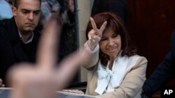 Foto Achiv: Cristina Fernandez, Vis Prezidan Ajantin. 